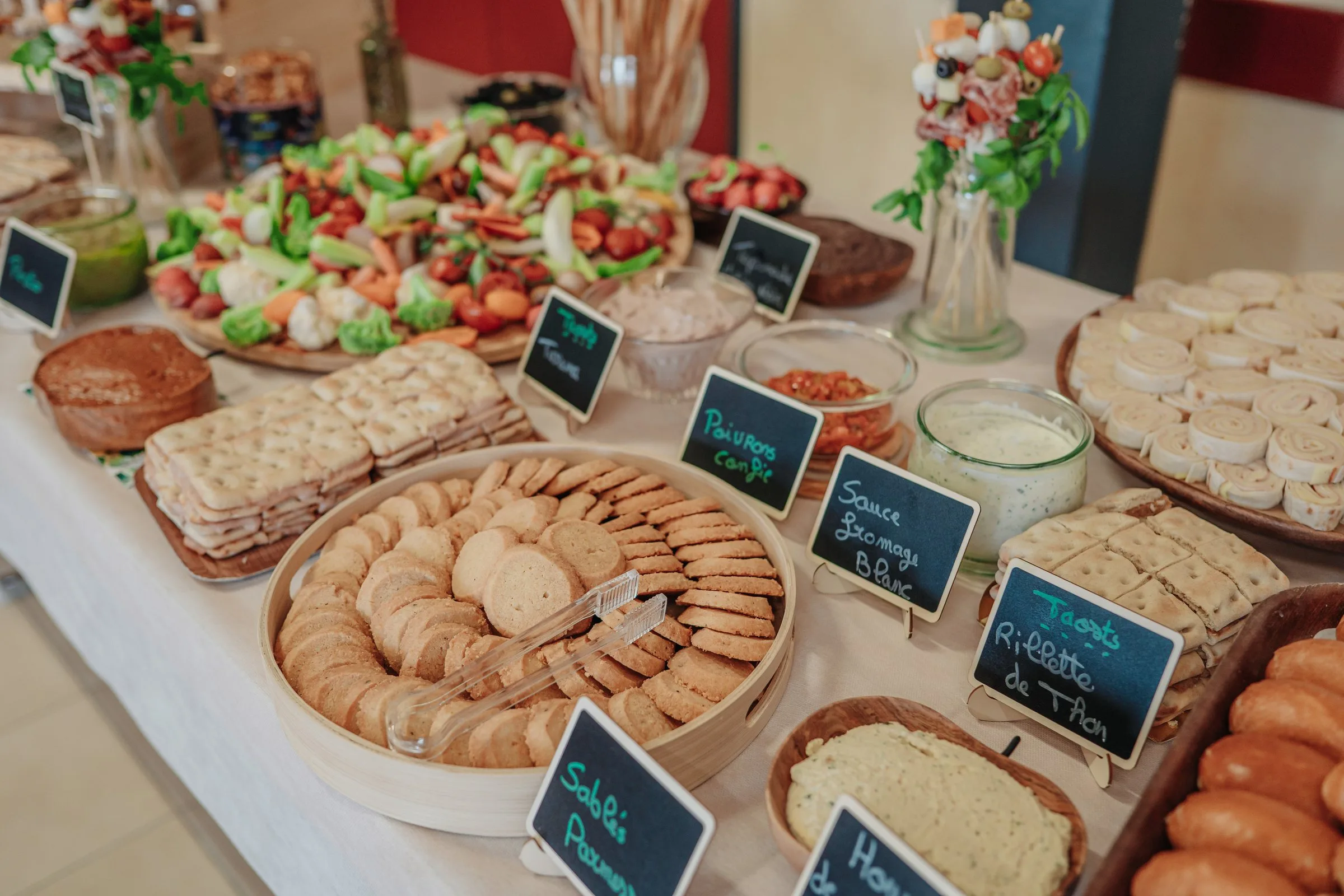 Le buffet du vin d’honneur